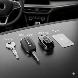 Các loại chìa khóa ô tô phổ biến